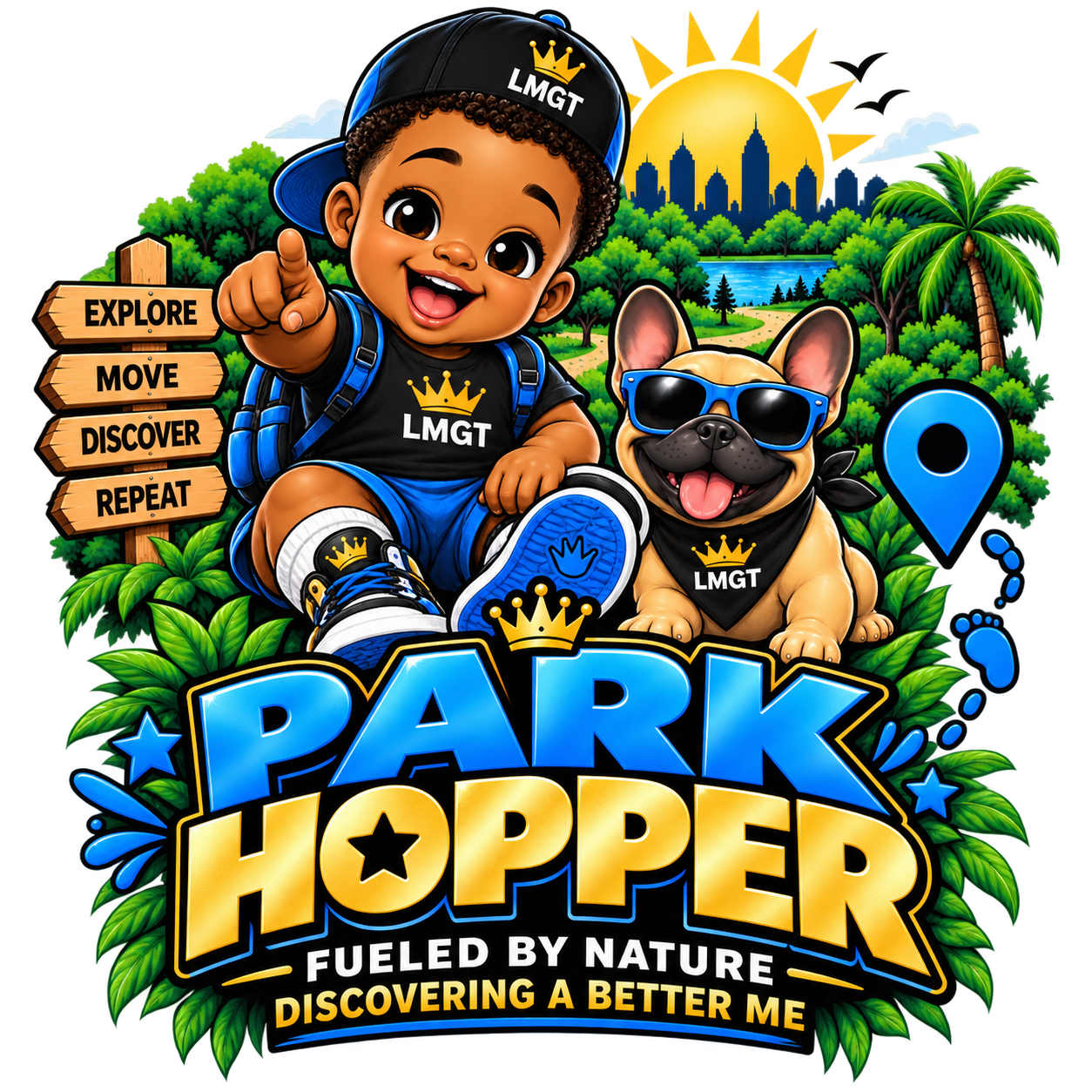 Boy · Blue Park Hopper design