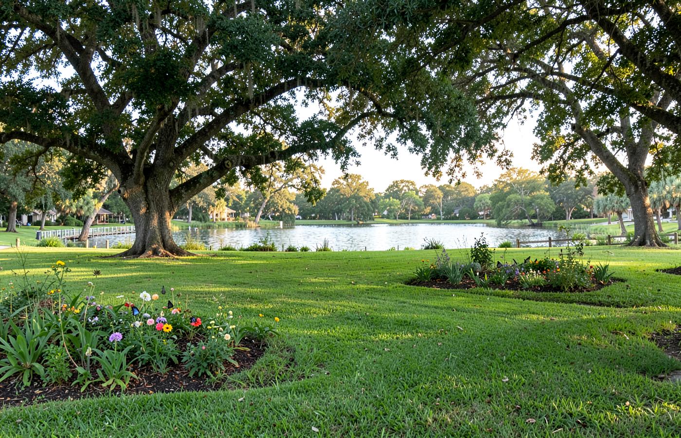 A waterfront park path close to home in South Florida
